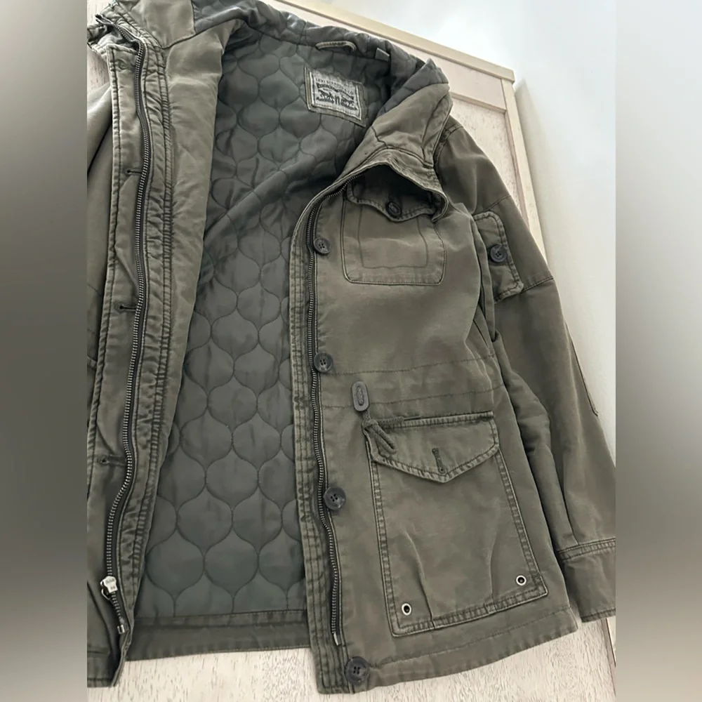 Levi Strauss Co Olive Green Utility Jacket - Picture 2 of 4